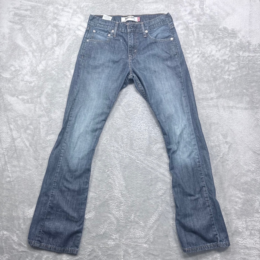 Levis 527 Slim Bootcut Jeans Mens 29x30 Blue Medium Wash Denim Low Rise Cotton